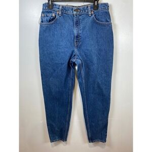 VTG 90's Levi's Mom Jeans High Waist Tapered Leg‎ Denim Blue Jeans Size 12